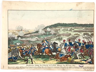 Der Beginn der Schlacht von Waterloo, die preußische Seite, 18. Juni 1815